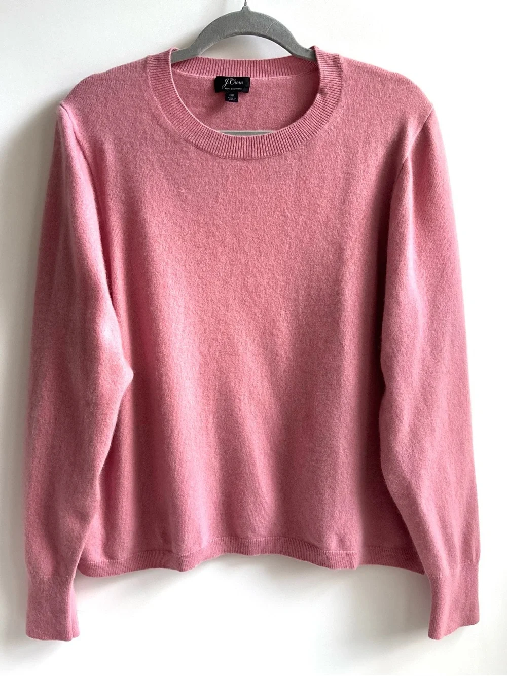 J. Crew K1313 Everyday Cashmere Sweater Longsleeve Rustic Rose Slim Fit Crewneck